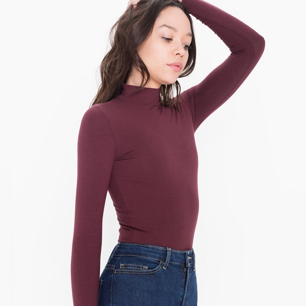 American Apparel mock neck turtleneck 🦞